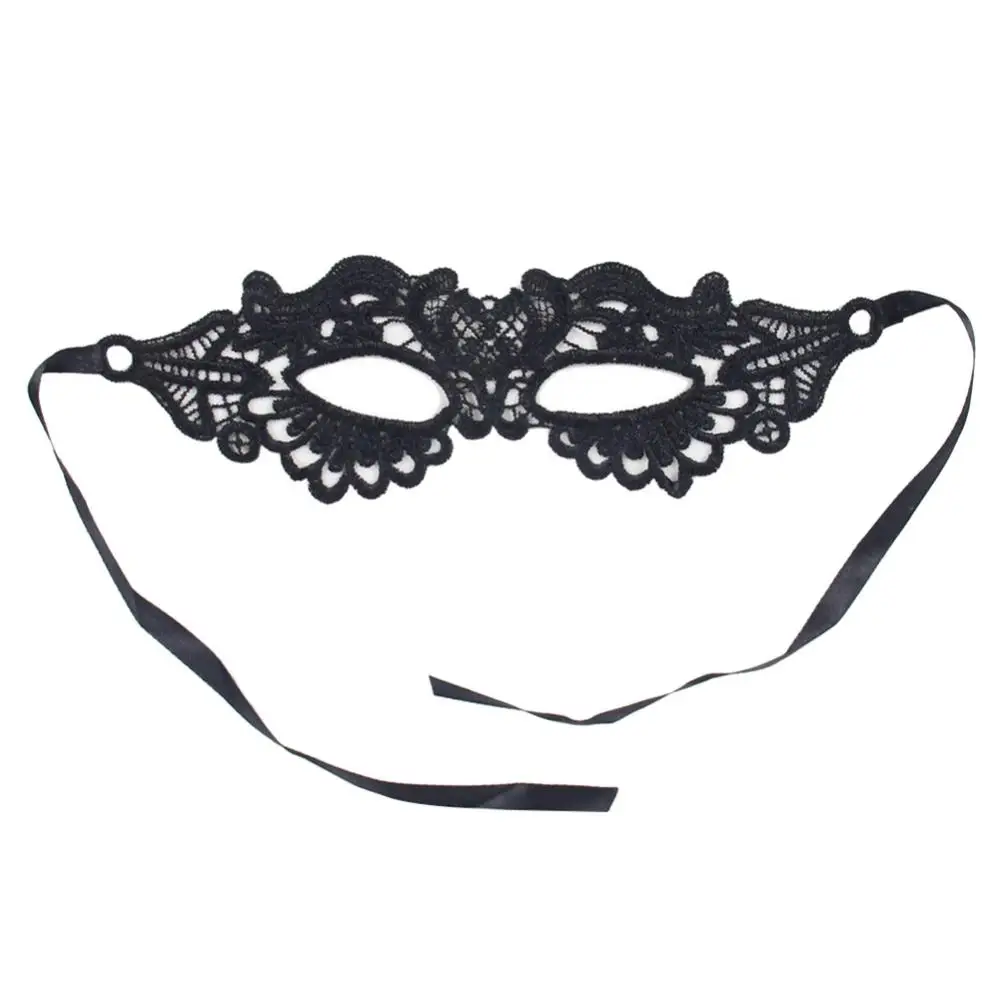 Cosplay Prop Kit - Black Sexy Women Hollow Lace Masquerade