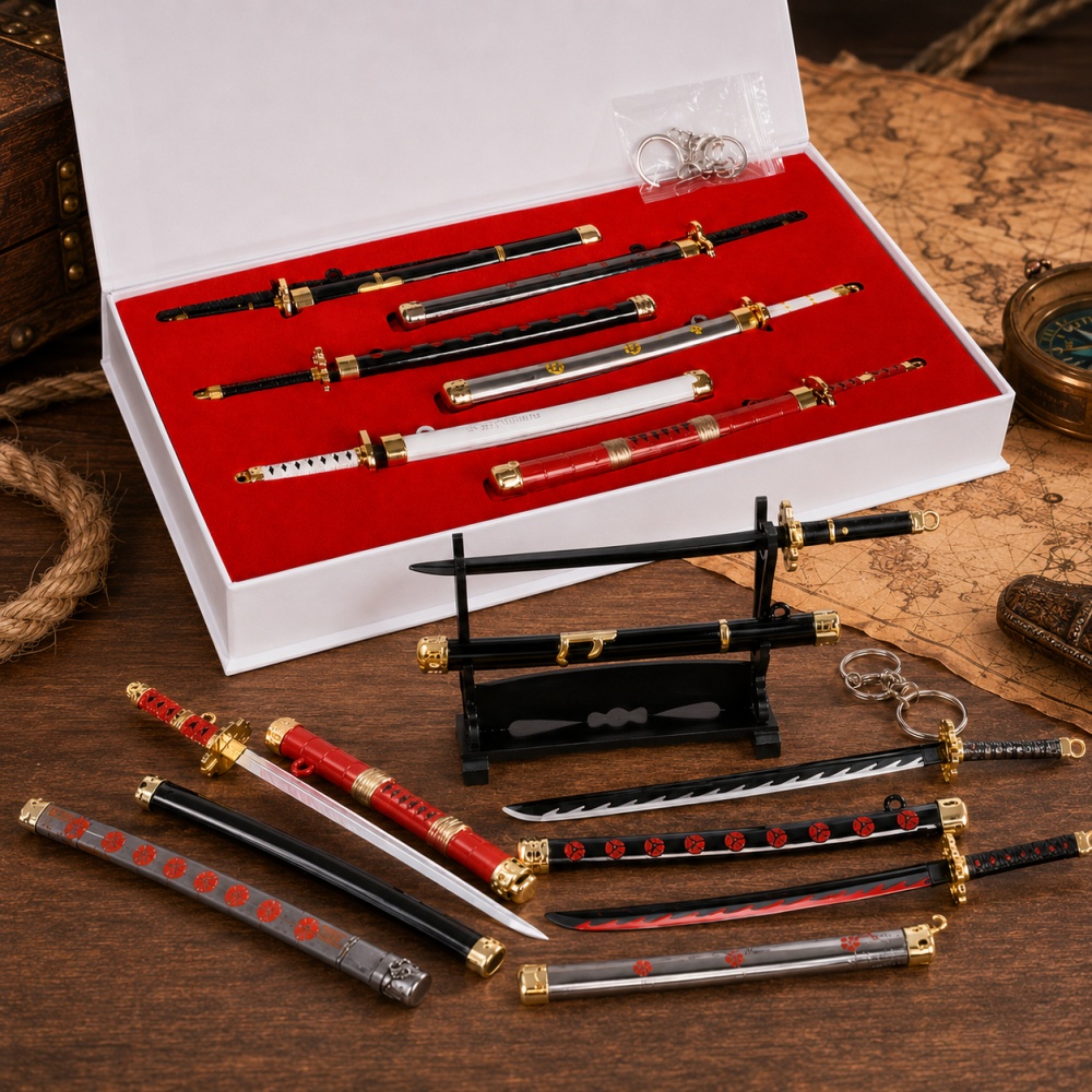 Cosplay Prop Dagger - Anime One Piece Zoro Sword Keychain