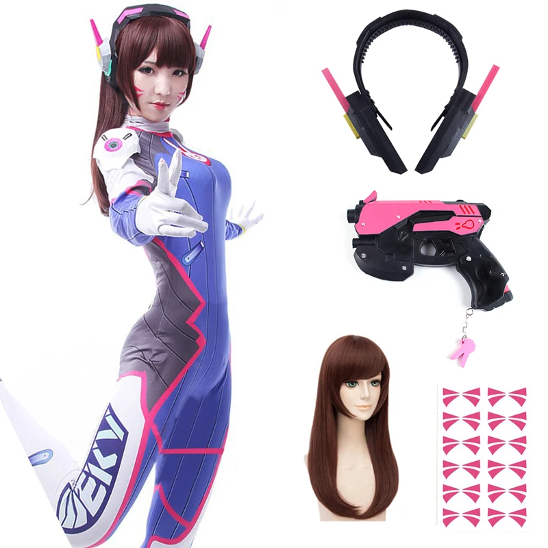 Dva Cosplay Prop - Anime Woman Jumpsuit Tights Dva Cosplay