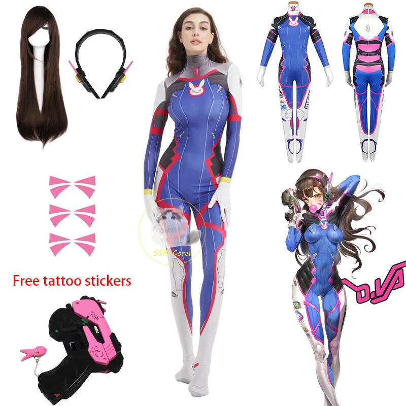 Dva Cosplay Prop - Dva Cosplay Costume Bodysuit Zenti Game