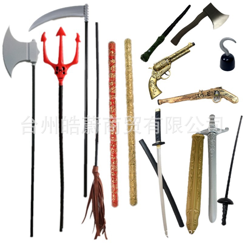 Cosplay Prop Axe - Funny Large Triangle Fork Sickle Axe