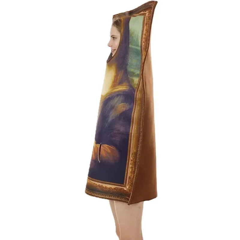 Cosplay Prop Painting - CyFamous Paintings Costume Mona Lisa Funny