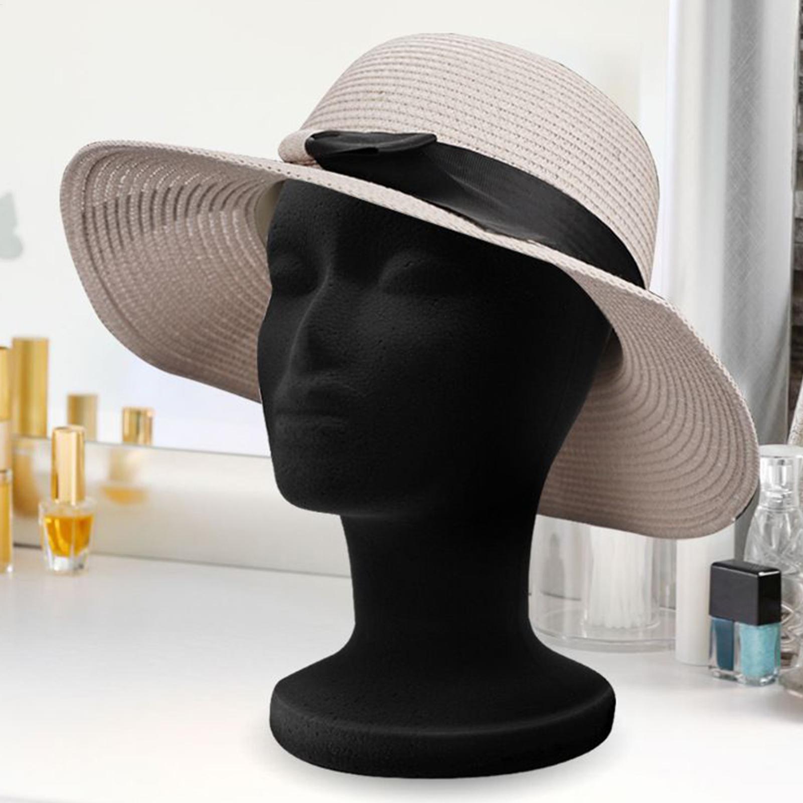 Cosplay Prop Foam - Mannequin Head Foam Black Velvet Mannequin