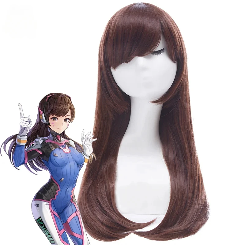 Dva Cosplay Prop - Game ROLECOS OW D.VA Cosplay Wig