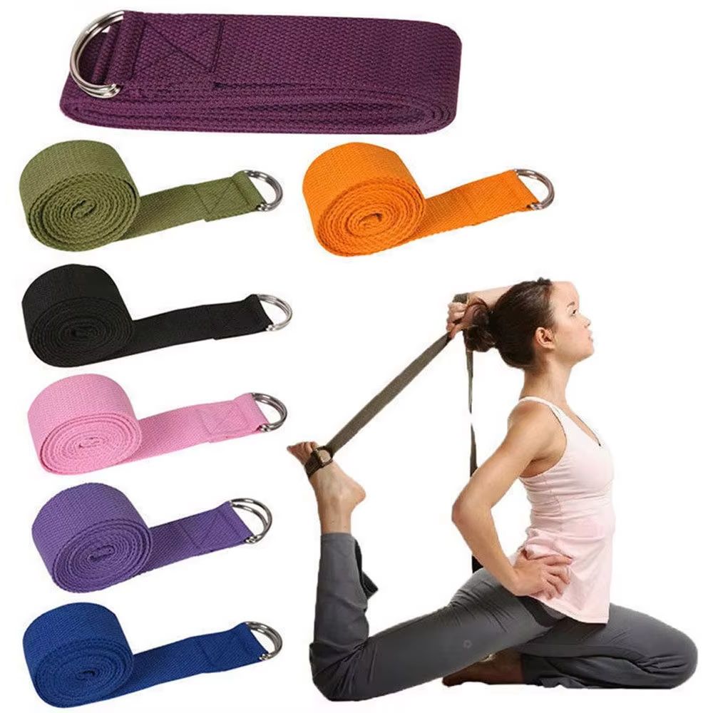 D Ring Strap - 180cm Sport Yoga Strap Durable Cotton