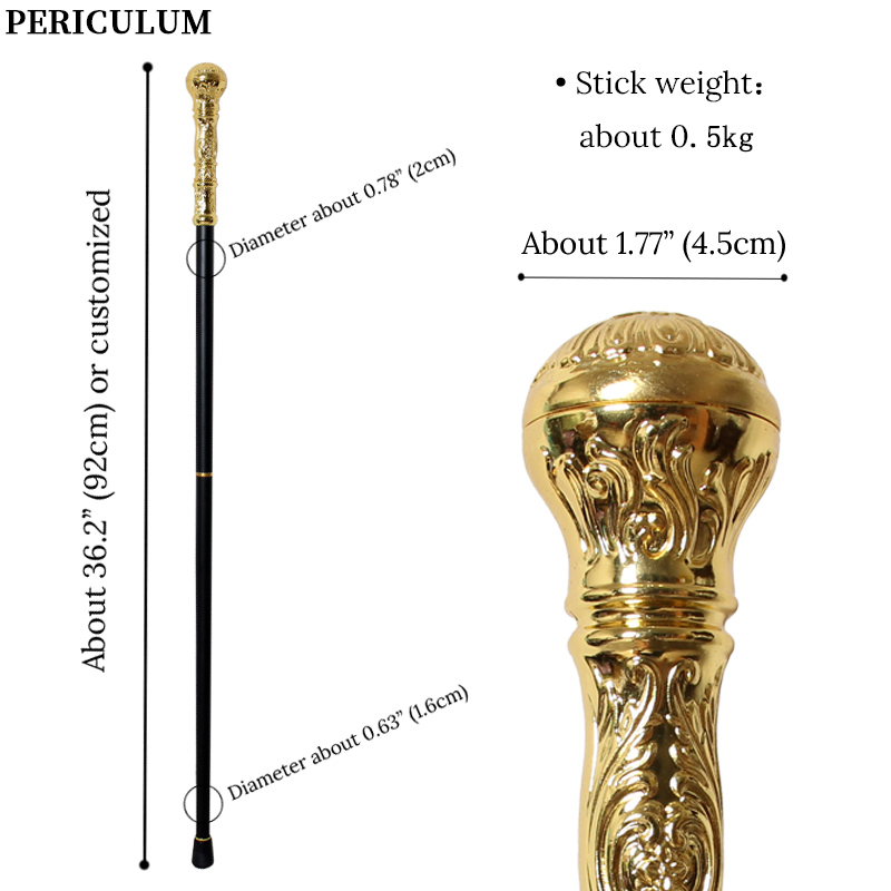 Shiny Gold Alloy Victorian Wal - огляд і ціна Detachable Cosplay Prop