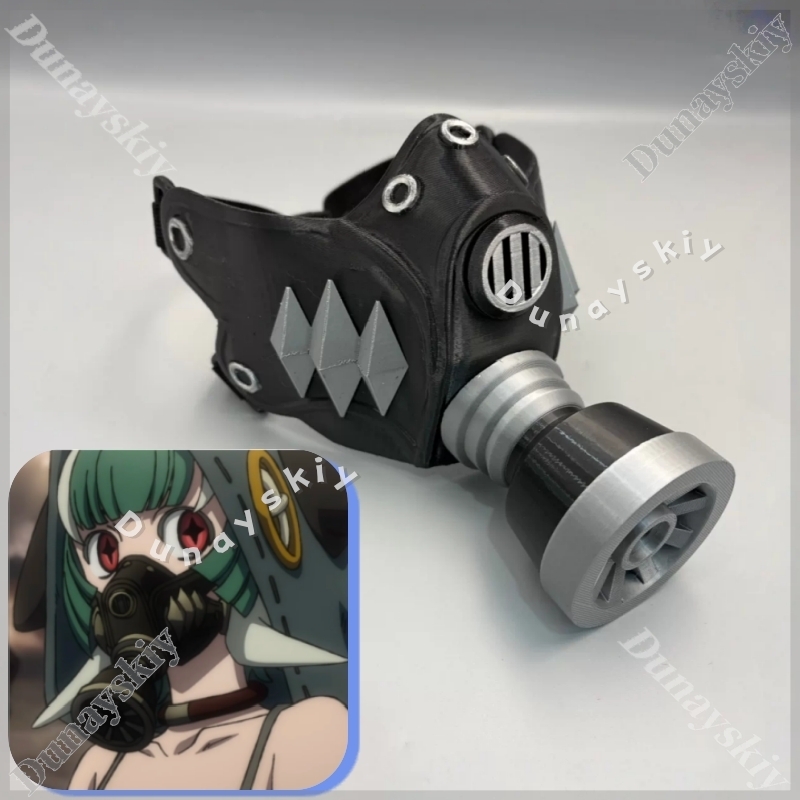 Guita Cyberpunk Gas Mask Green - огляд і ціна Cosplay Prop 3D Print