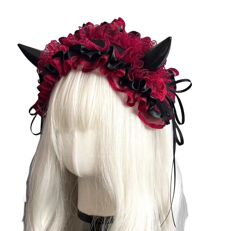 Japanese Gothic Lace Bow Headb - огляд і ціна Cosplay Prop Bow