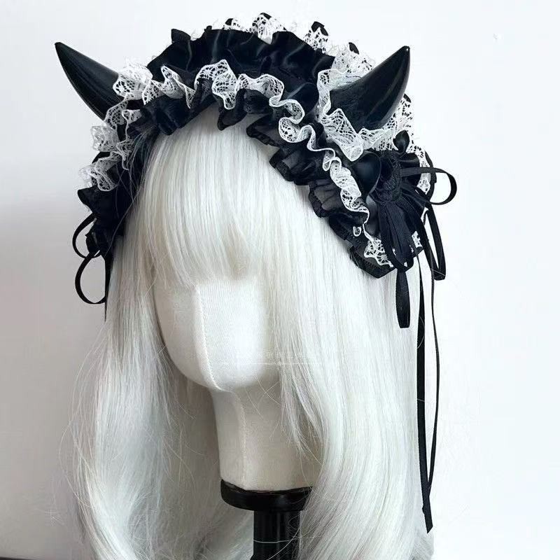 Japanese Gothic Lace Bow Headb - огляд і ціна Cosplay Prop Bow