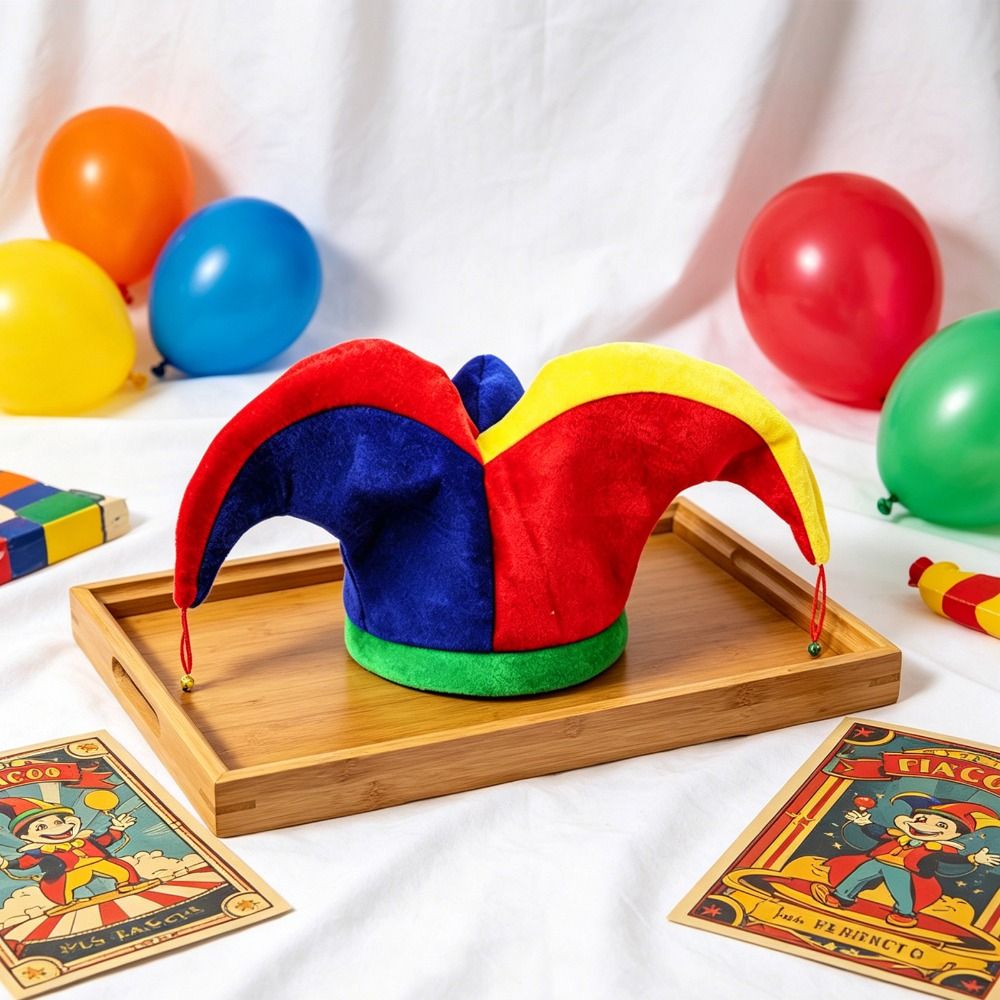 Cap Prop Multicolor Clown Hat  - огляд і ціна Cosplay Prop Patterns