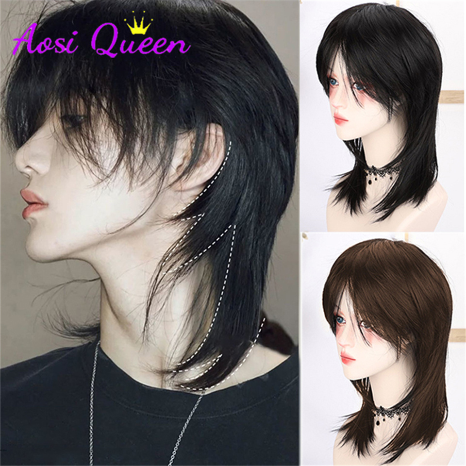 AS Wig Female Short Hair Black - огляд і ціна Wig Fiber Net