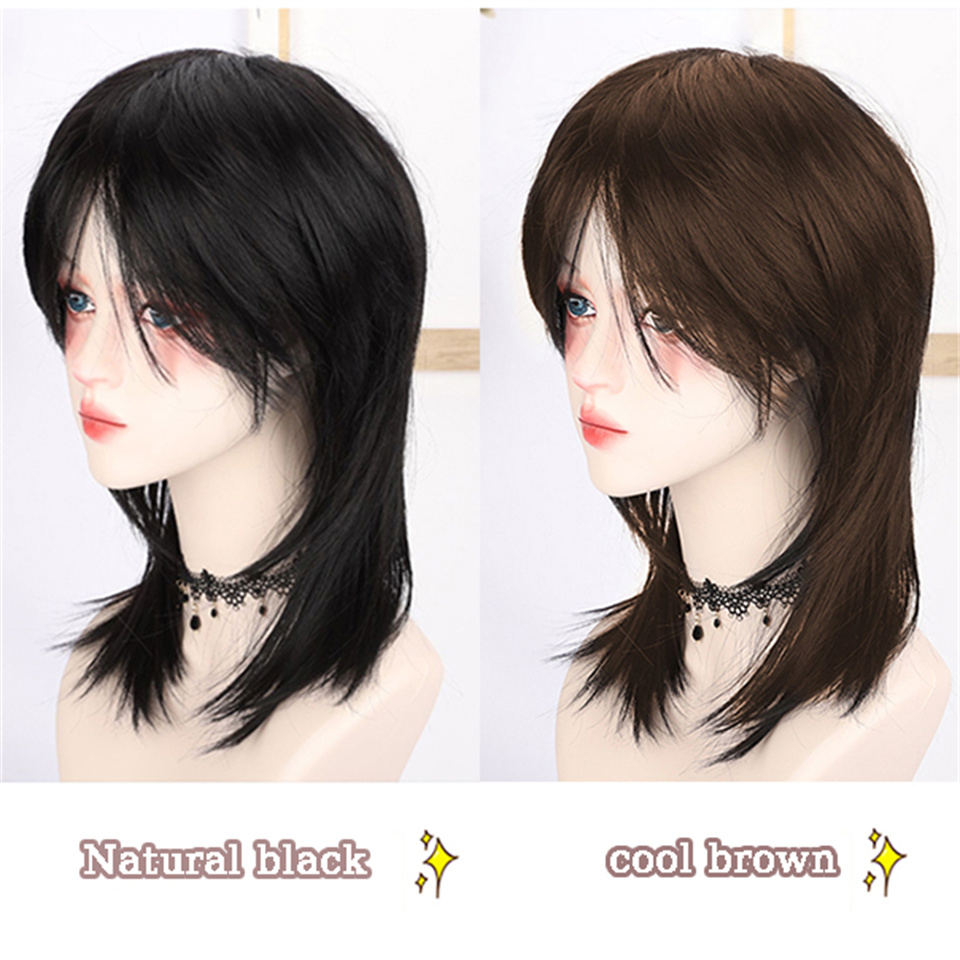 AS Wig Female Short Hair Black - огляд і ціна Wig Fiber Net
