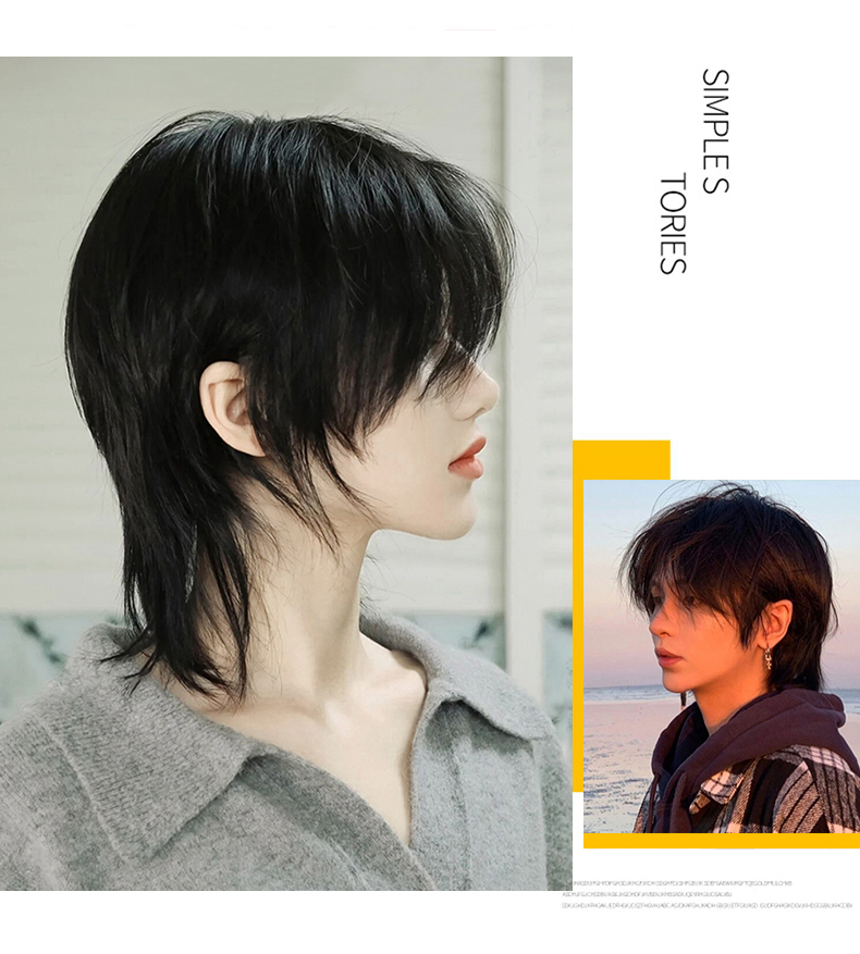 AS Wig Female Short Hair Black - огляд і ціна Wig Fiber Net