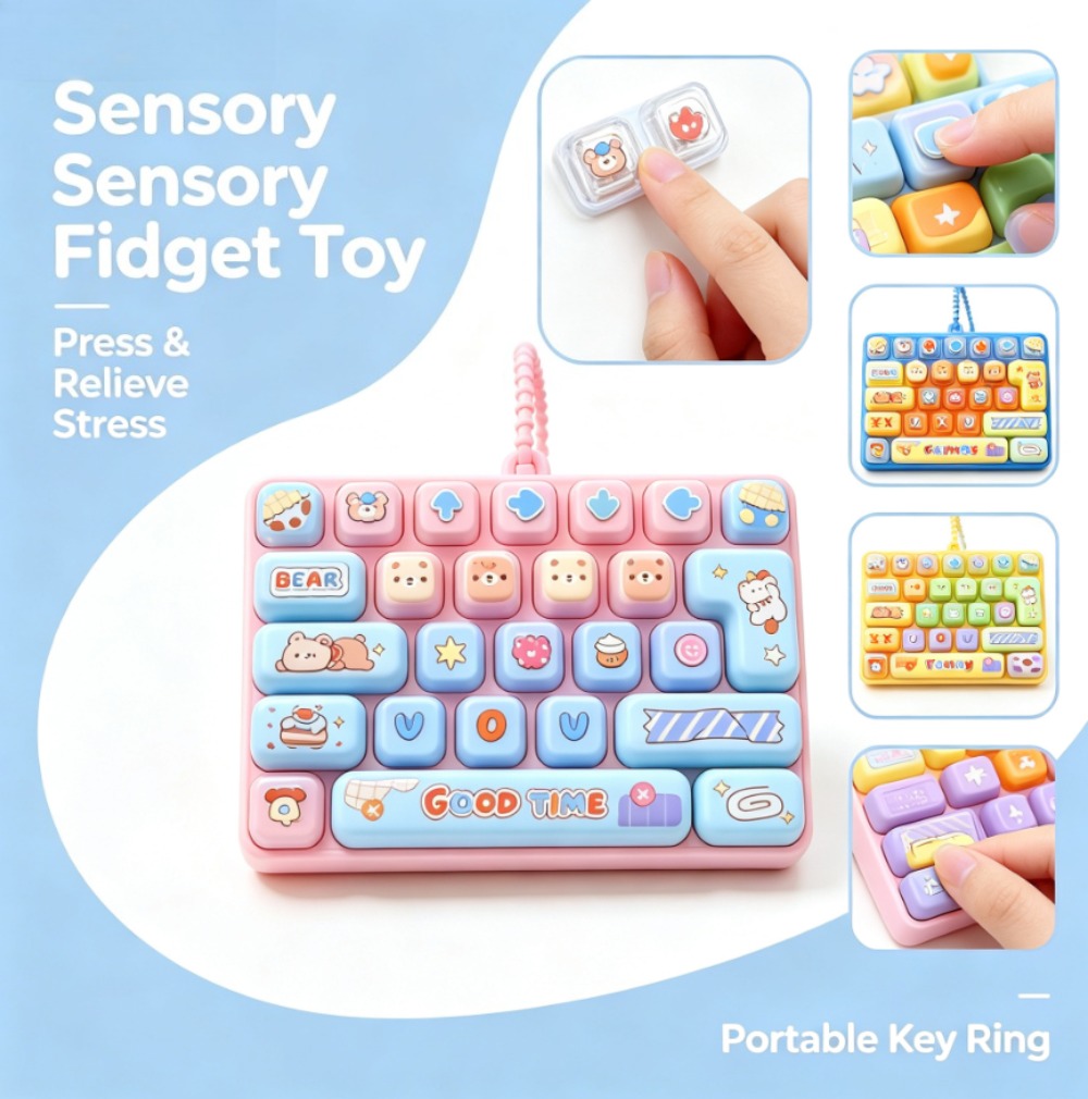 Candy Color Fidget Keycap Clic - огляд і ціна Cosplay Fire Prop