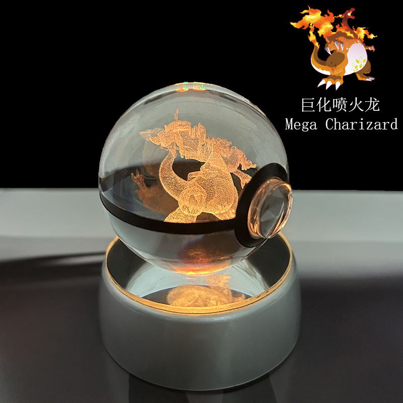 Pokemon Crystal Poké Ball 3D E - огляд і ціна Cosplay Fireball Prop