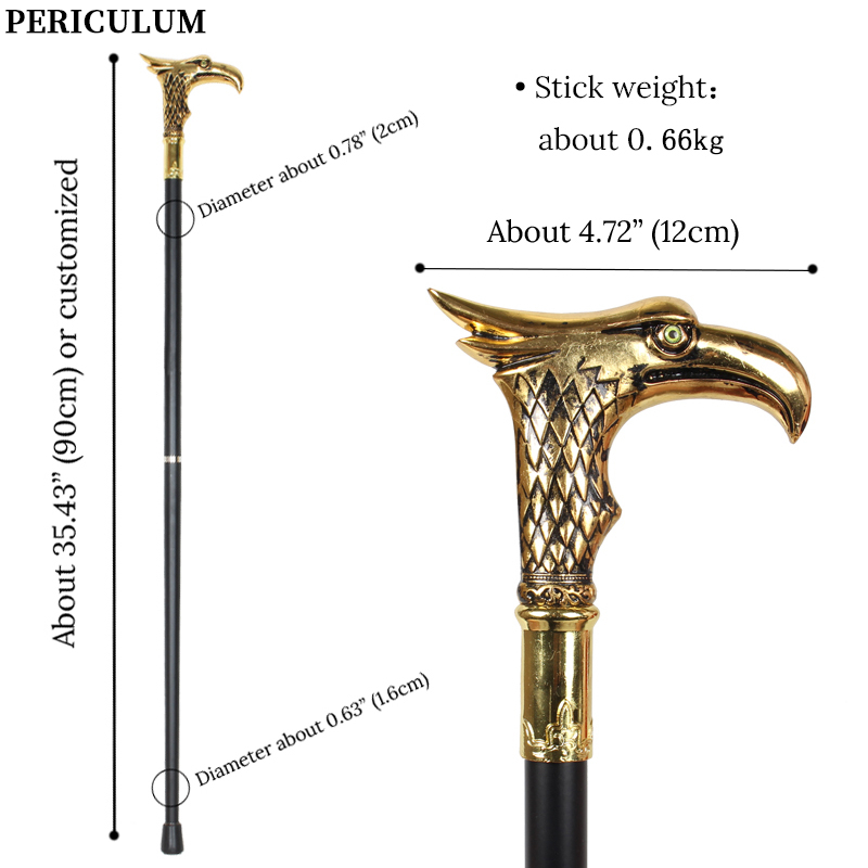 Shiny Gold Eagle Head Walking  - огляд і ціна Detachable Cosplay Prop