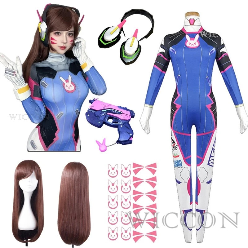 2025 11 Anime Woman Jumpsuit T - огляд і ціна Dva Cosplay Prop