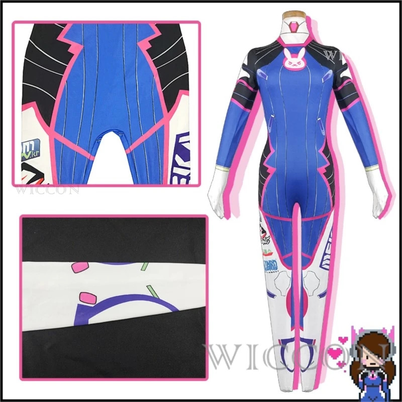 2025 11 Anime Woman Jumpsuit T - огляд і ціна Dva Cosplay Prop