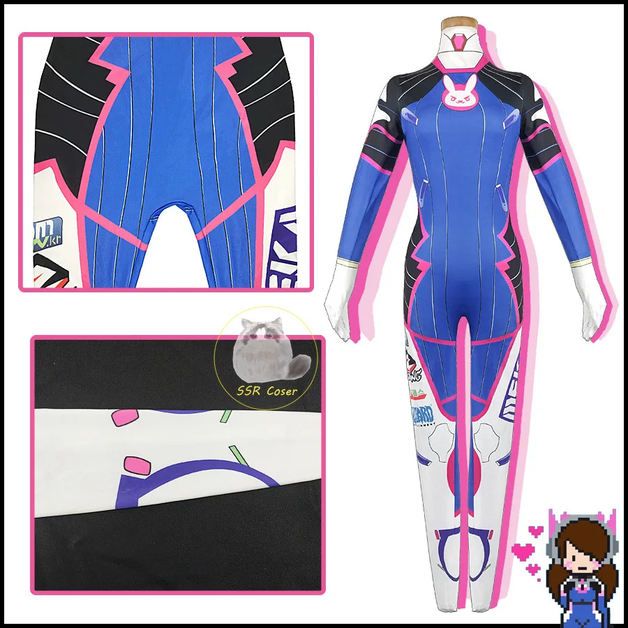 Dva Cosplay Costume Bodysuit Z - огляд і ціна Dva Cosplay Prop