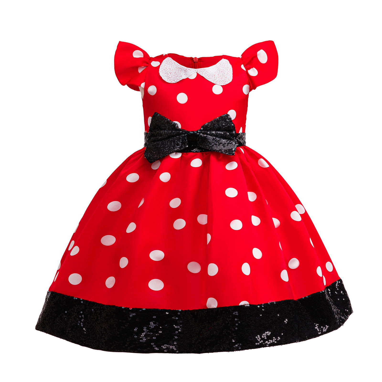 Cute Little Girls Red White Po - огляд і ціна Cosplay Prop Bow