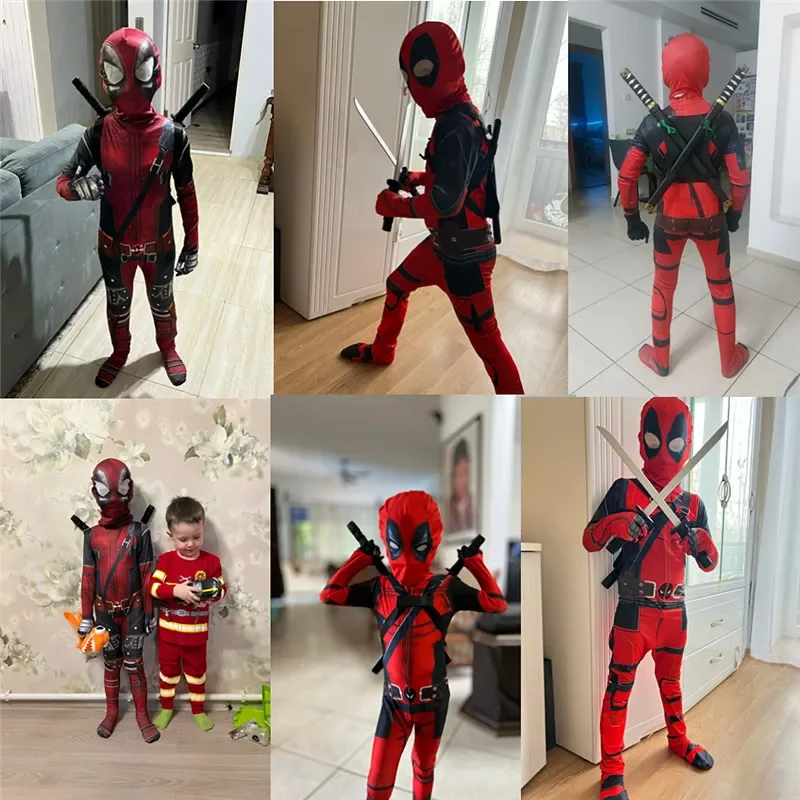 3-12Y Kids Deadpool Costume wi - огляд і ціна Cosplay Prop Dagger