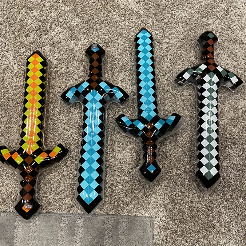 3Pcs Pixel Style Inflatable Sw - огляд і ціна Cosplay Prop Dagger