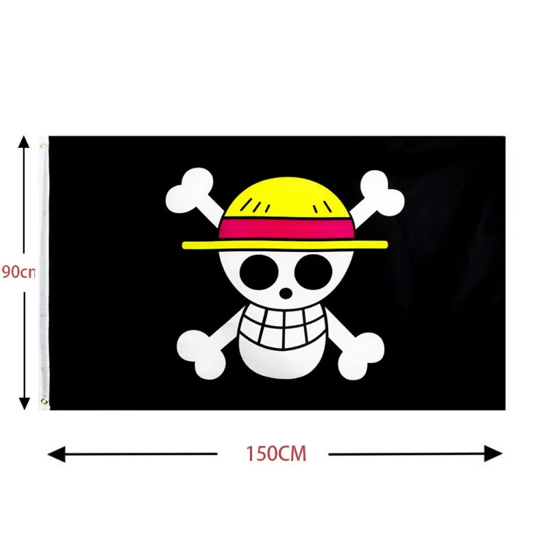 One Piece 90x150cm Pirate Skul - огляд і ціна Cosplay Prop Painting