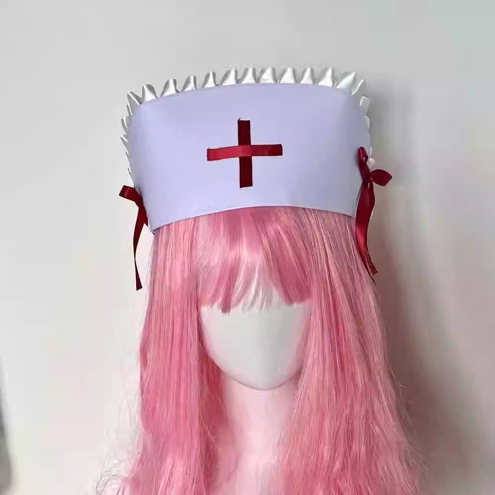 Cosplay nurse cap hat Accessor - огляд і ціна Cosplay Prop Bow