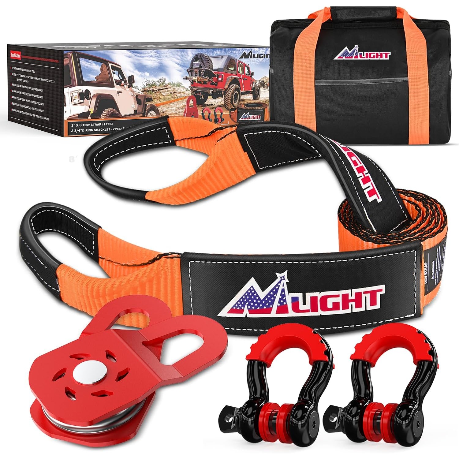 Nilight Offroad Recovery Kit 3 - огляд і ціна D Ring Strap